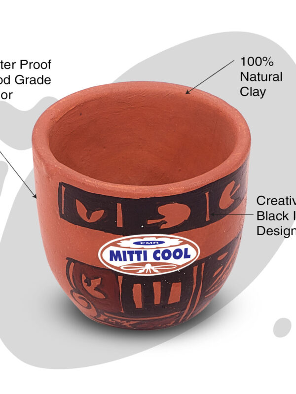 Clay Cherry Cup Set 100 ml (6 piece) Black Italica Design - Image 2