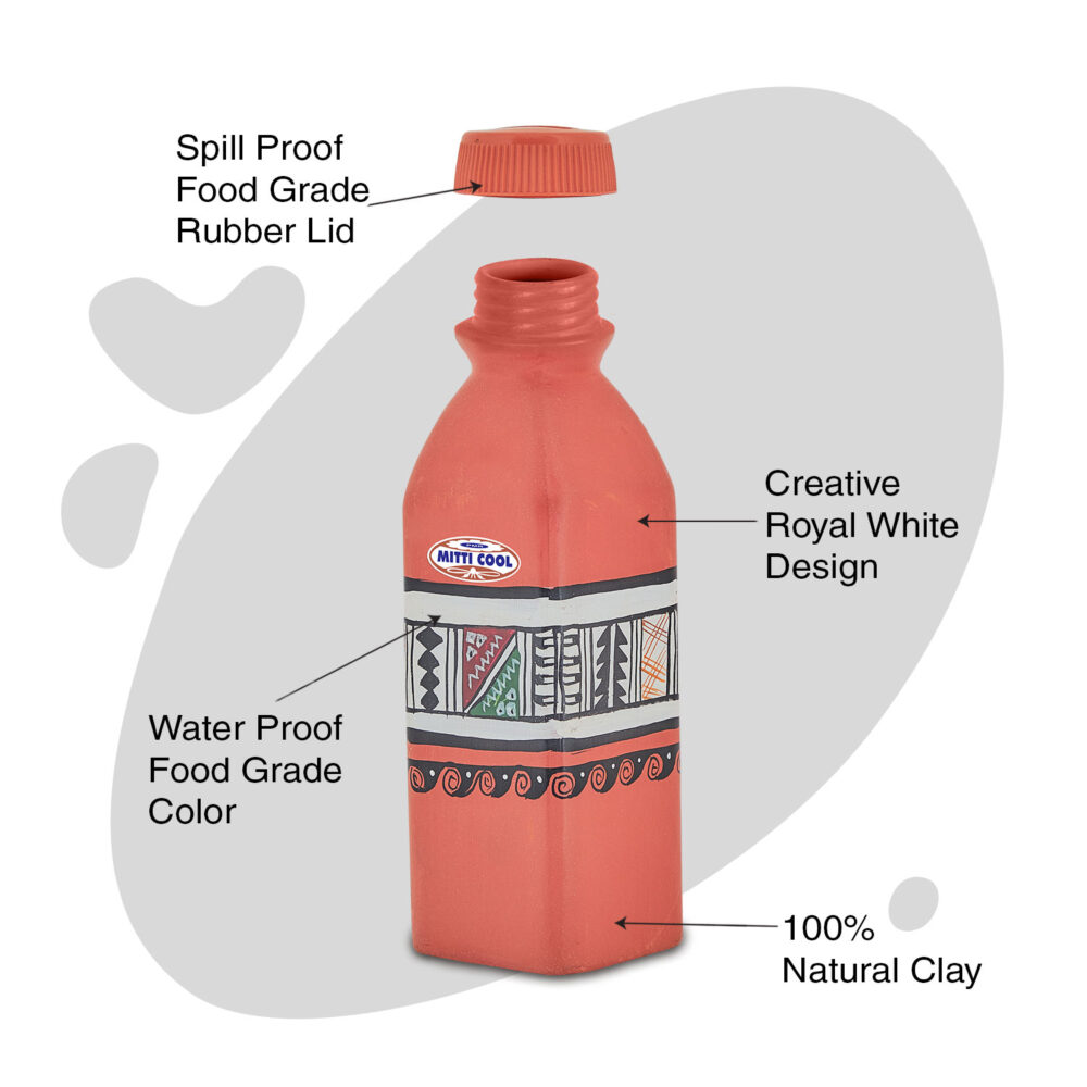 Clay Royal White  Water bottle 400 ml - Image 2