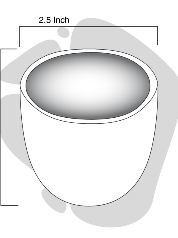 Clay Cherry Cup Set 100 ML Royal White Design - Image 3