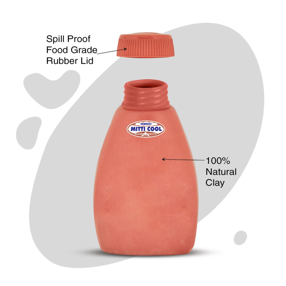 Clay Triangle Water Bottle 300 ML - Image 2