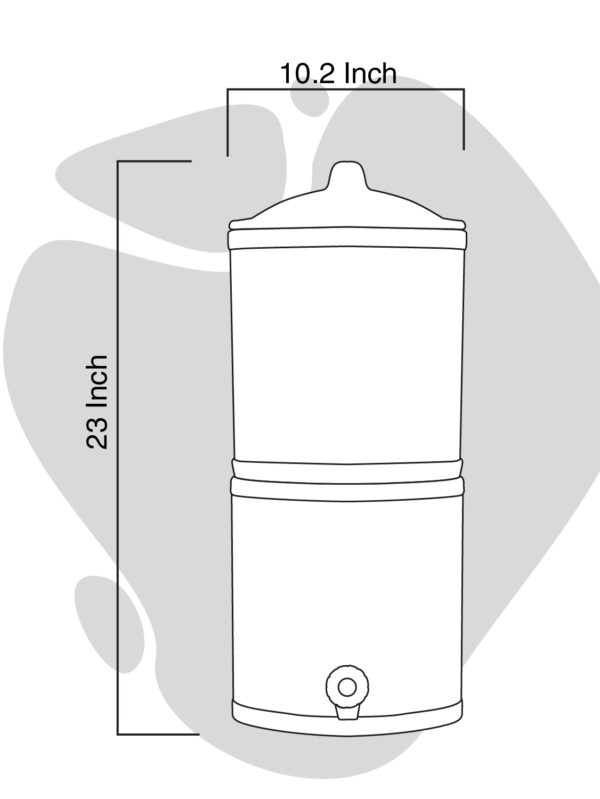 Clay Water Filter 20 liter (Triple-Border) - Image 3