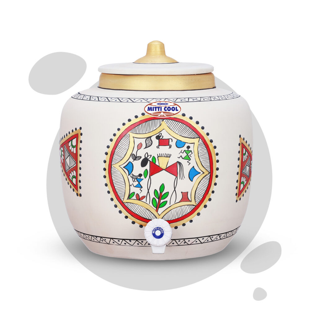 Clay Water Pot 12 Litre Rocking Horse Design