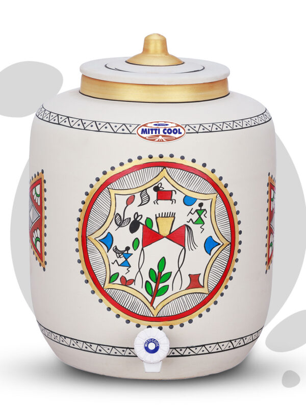 Clay Water Pot 17 Litre Rocking Horse Design