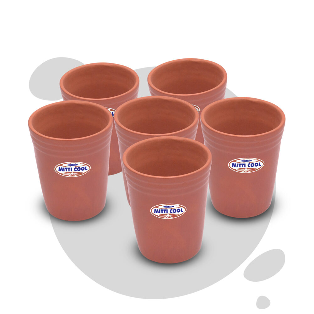 Clay Dinner Glass Set 200 ml (6 Piece)